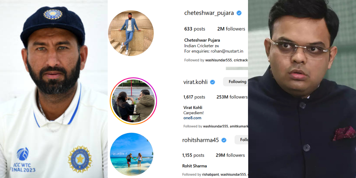 cheteshwar pujara dropped for not having crores of followers on social media sunil gavaskar claimed