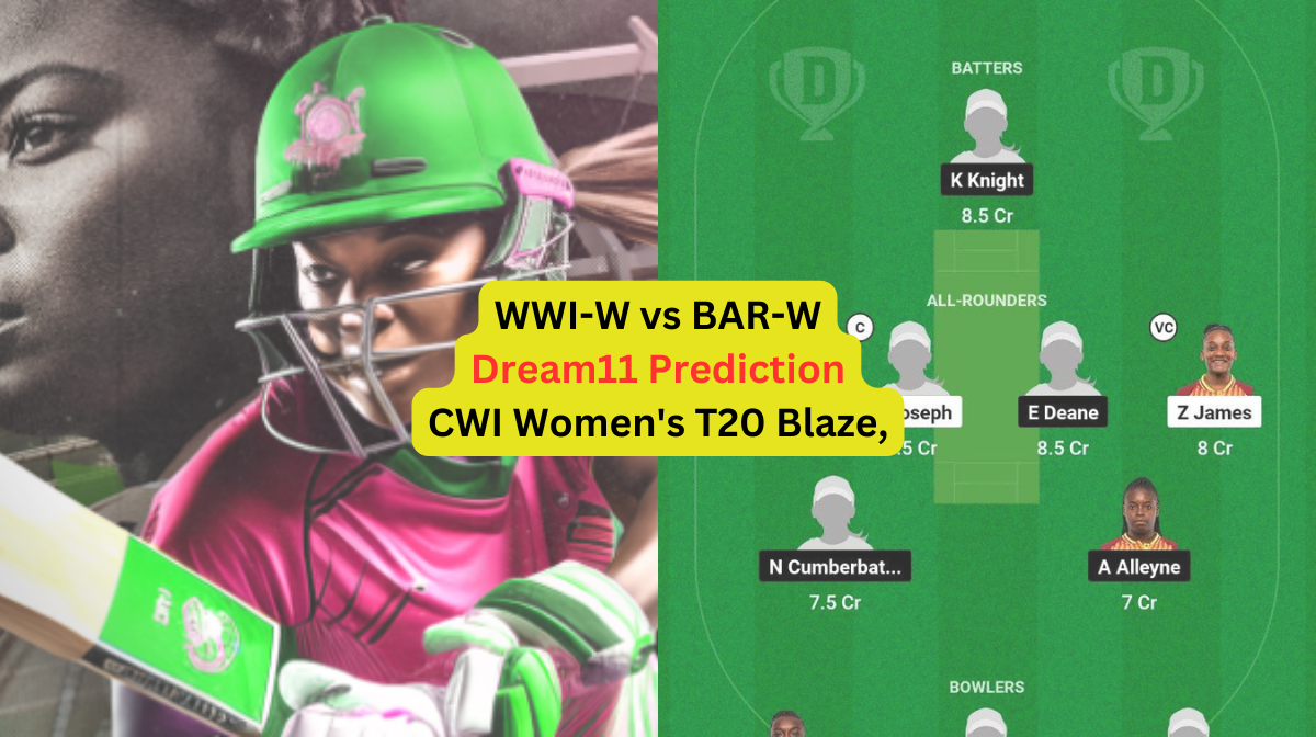 WWI-W vs BAR-W Dream11 Prediction in Hindi, Fantasy Cricket Tips, प्लेइंग इलेवन, पिच रिपोर्ट, Dream1...