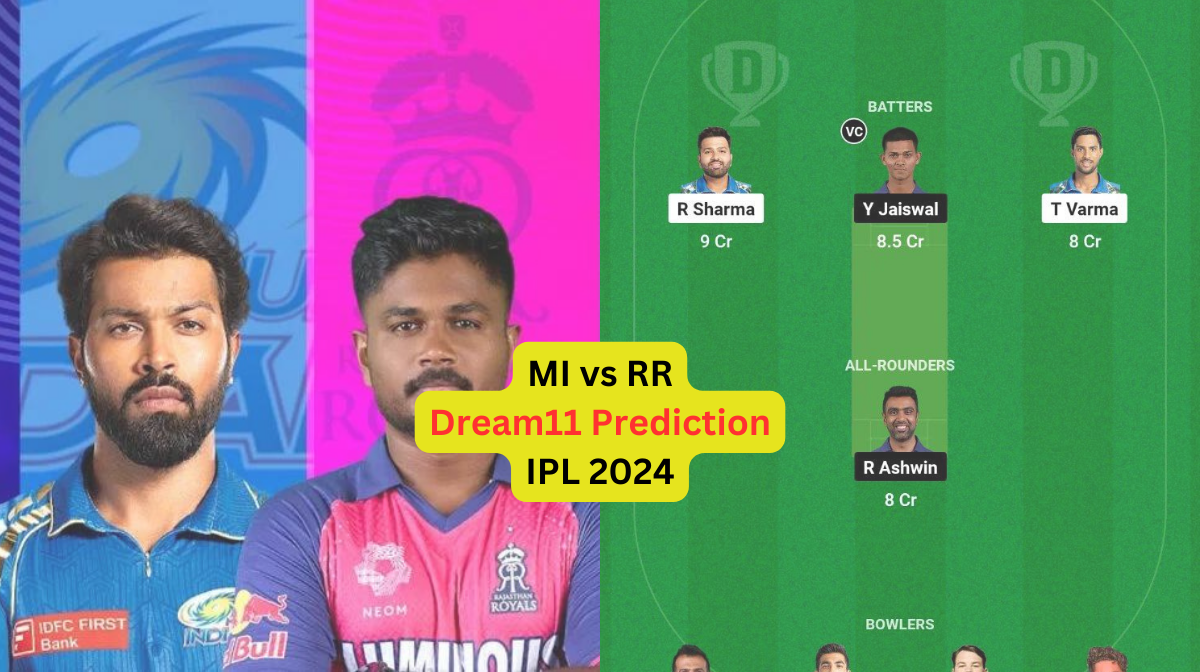 MI vs RR Dream11 Prediction in Hindi, Fantasy Cricket Tips, प्लेइंग इलेवन, पिच रिपोर्ट, Dream11 Team...
