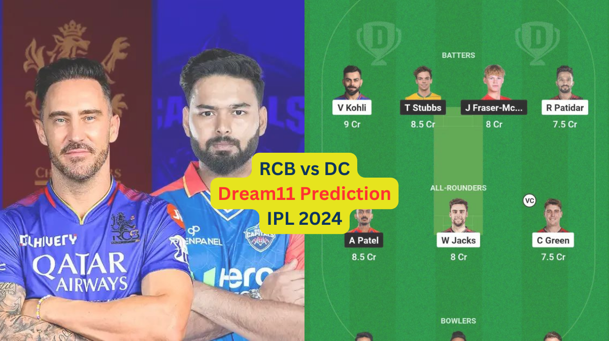 RCB vs DC Dream11 Team