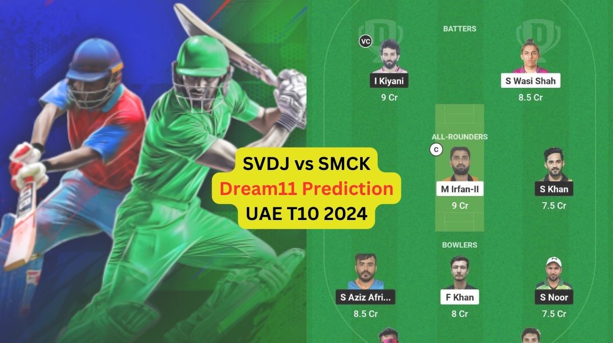 SVDJ vs SMCK Dream11 Prediction