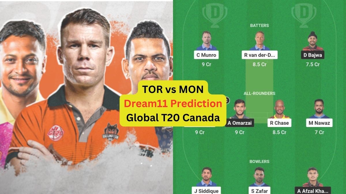 TOR vs MON Dream11 Prediction in Hindi, Match 12, प्लेइंग इलेवन, पिच रिपोर्ट, Dream11 Team, इंजरी अप...