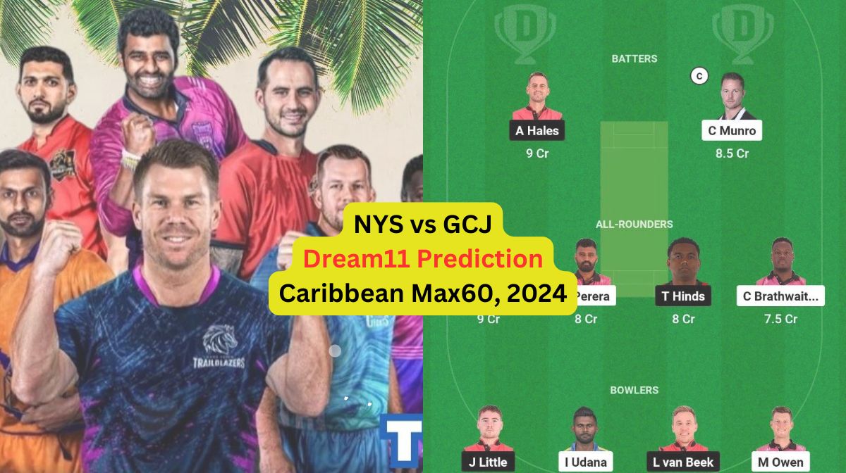 NYS vs GCJ Dream11 Prediction in Hindi