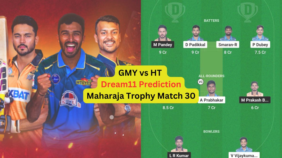 GMY vs HT Dream11 Prediction in Hindi, Match 30, प्लेइंग इलेवन, पिच रिपोर्ट, Dream11 Team, इंजरी अपड...