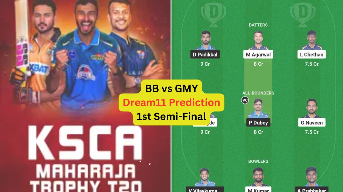 BB vs GMY Dream11 Prediction in Hindi, 1st Semi-Final, प्लेइंग इलेवन, पिच रिपोर्ट, Dream11 Team, इंज...
