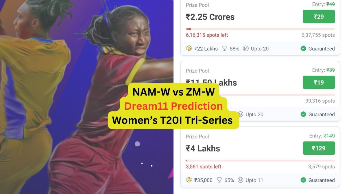 NAM-W vs ZM-W Dream11 Prediction in Hindi