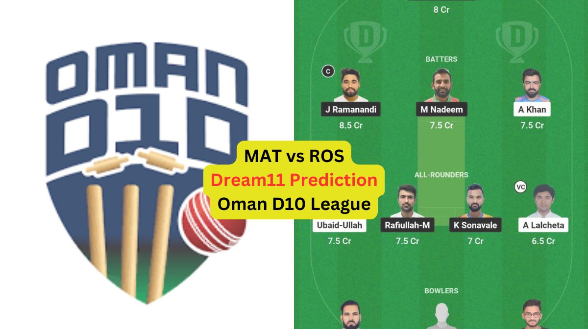 MAT vs ROS Dream11 Prediction in Hindi