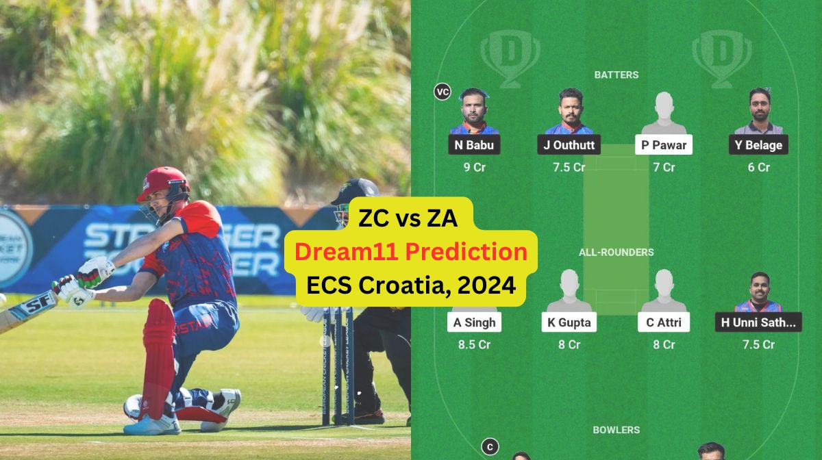 ZC vs ZA Dream11 Prediction in Hindi, Match 13 प्लेइंग इलेवन, पिच रिपोर्ट, Dream11 Team – ECS Croati...