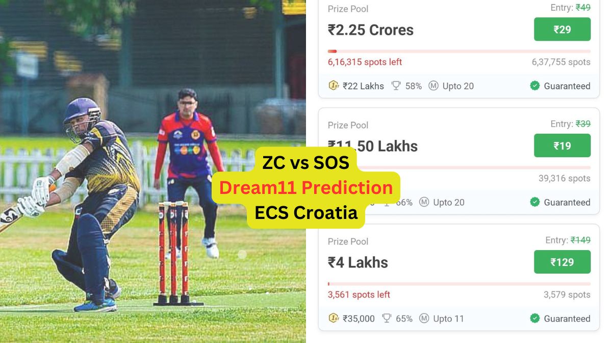 ZC vs SOS Dream11 Prediction