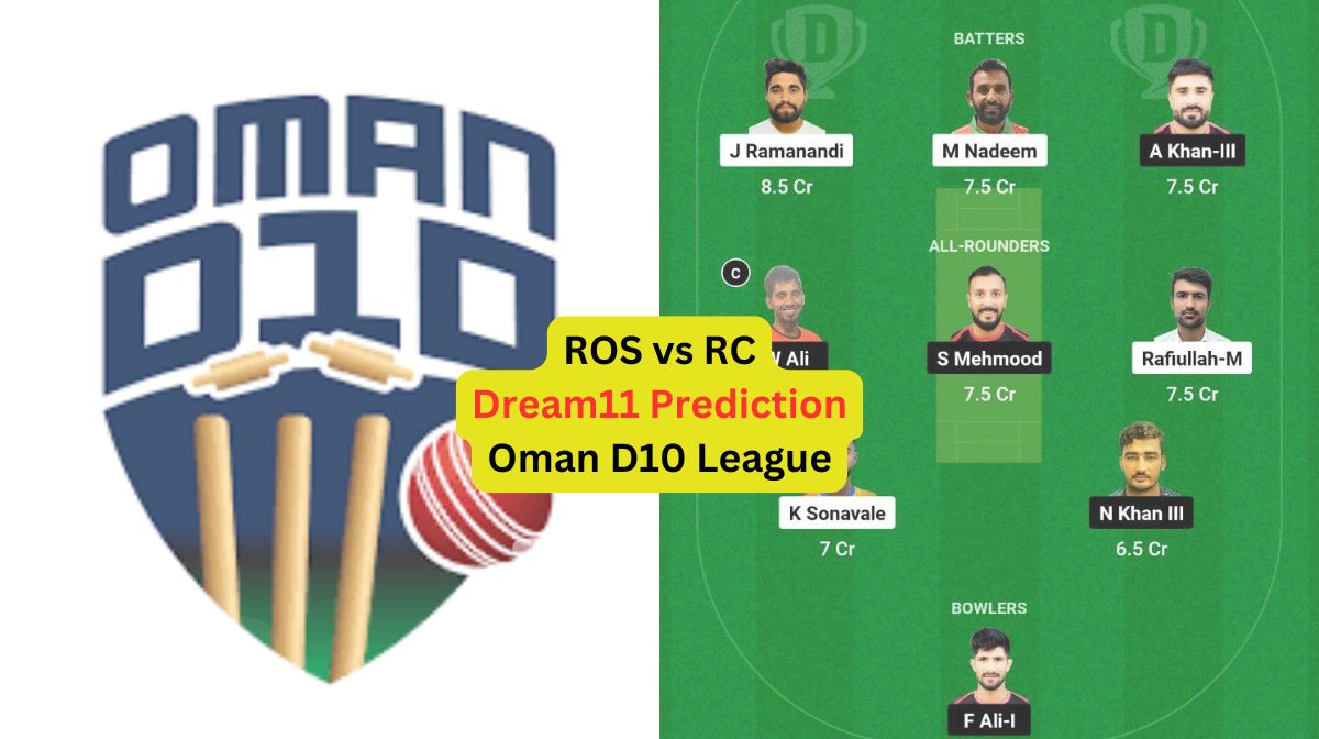 ROS vs RC Oman D10 League, 2024