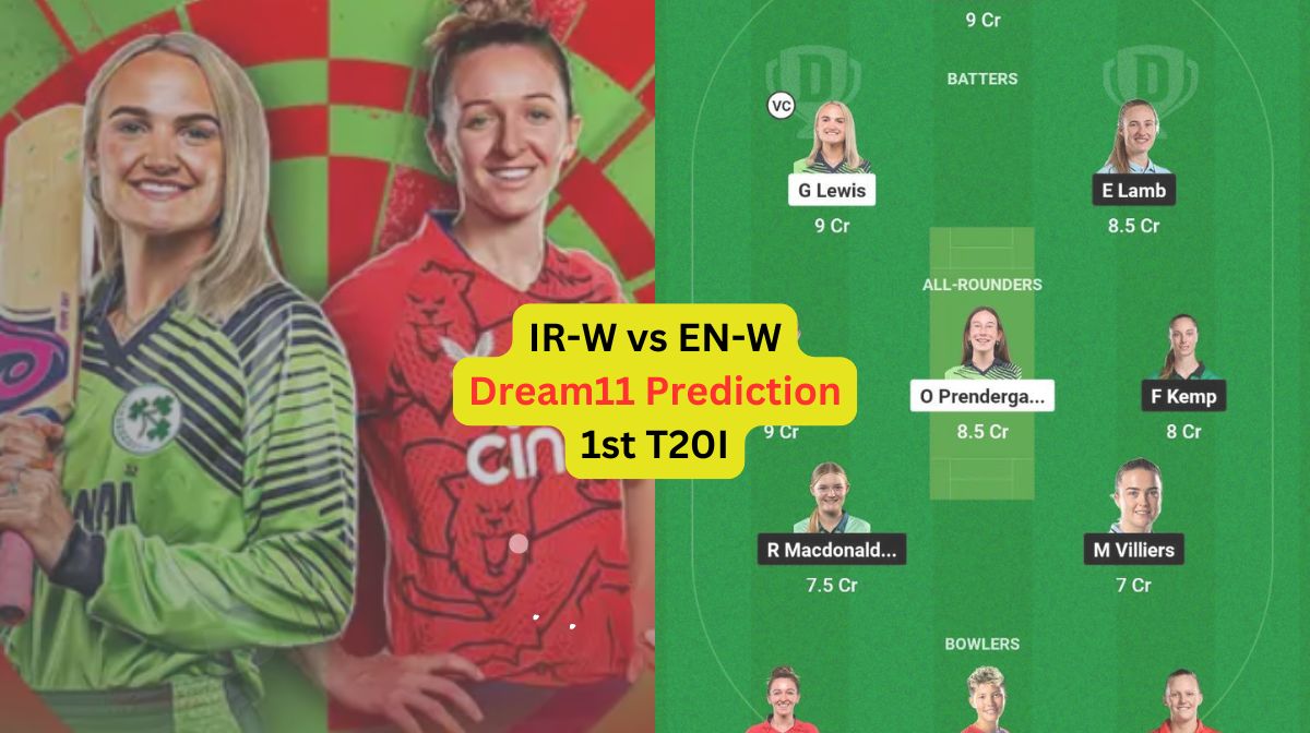 IR-W vs EN-W Dream11 Prediction in Hindi, 1st T20I प्लेइंग इलेवन, पिच रिपोर्ट, Dream11 Team – T20I S...
