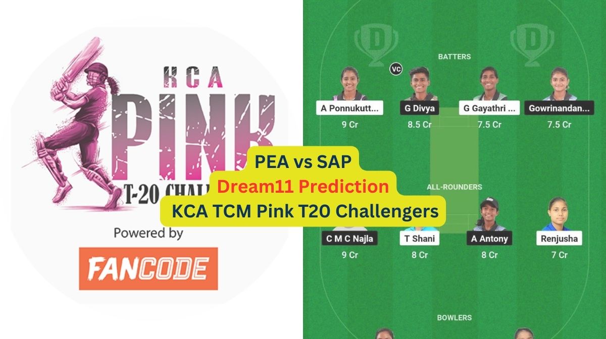 PEA vs SAP Dream11 Prediction in Hindi,