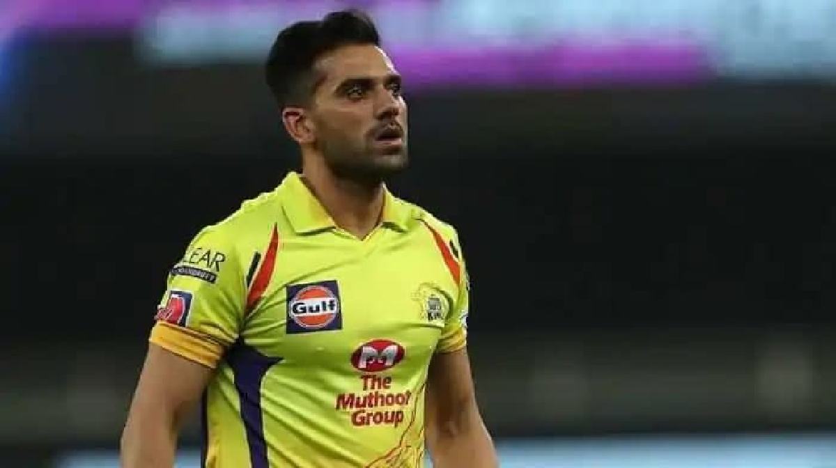 deepak chahar in training action at nca before ipl 2022