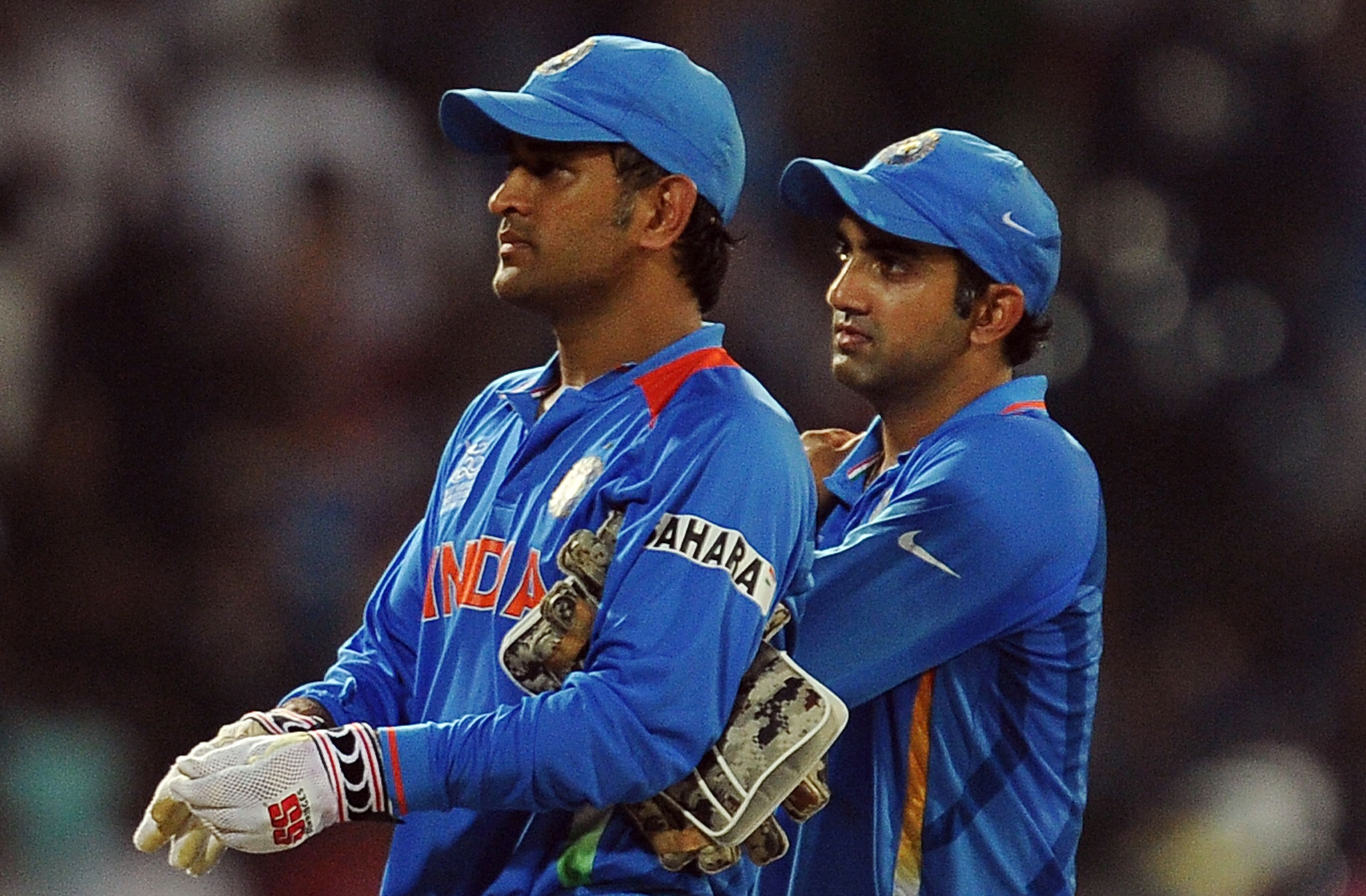 Dhoni and goutam gambhir