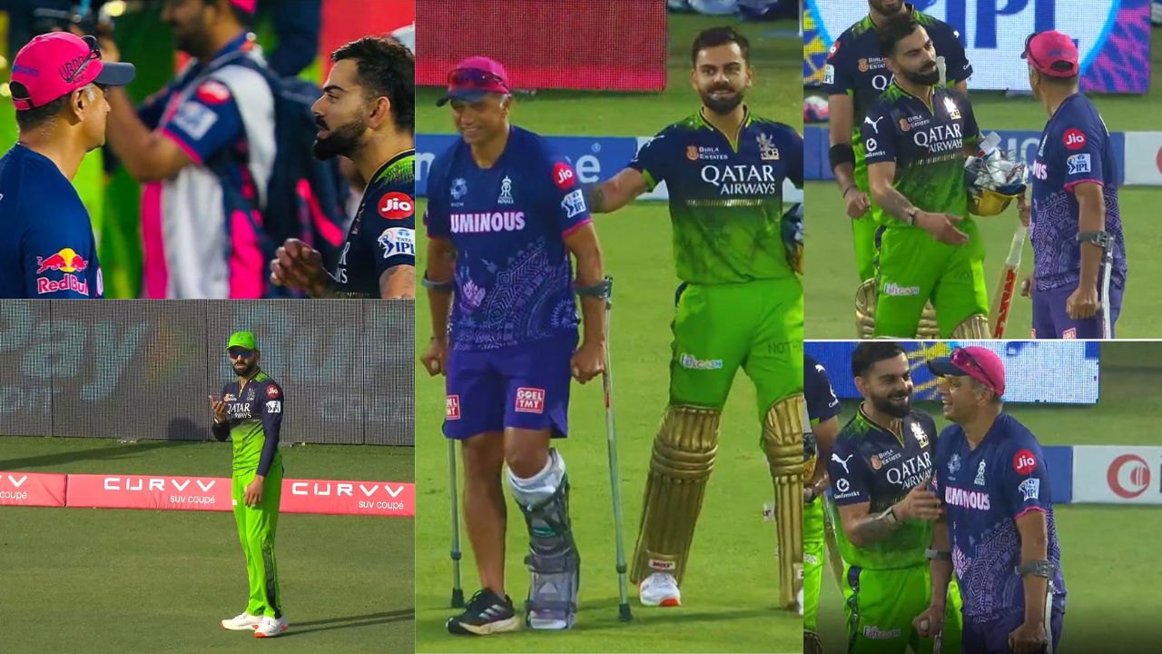 Virat Kohli and Rahul Dravid