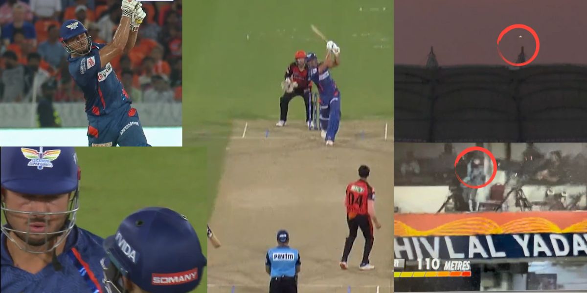 VIDEO: मार्कस स्‍टोइनिस ने जड़ा 110 मीटर का तूफ़ानी छक्का, तो बाल-बाल फूटने से बचा कैमरामैन का सिर