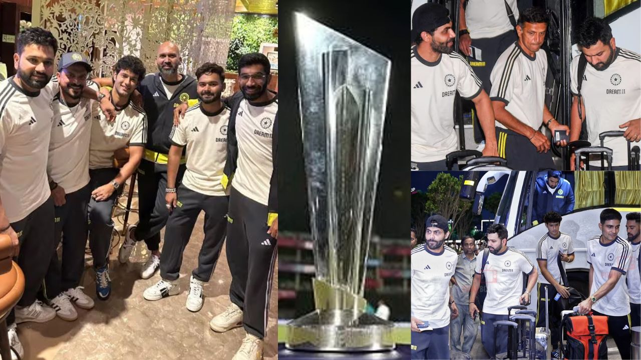 टी20 विश्व कप 2024 के लिए अमेरिका रवाना हुआ टीम इंडिया का पहला खेमा, विराट-हार्दिक दिखे गायब, VIDEO...