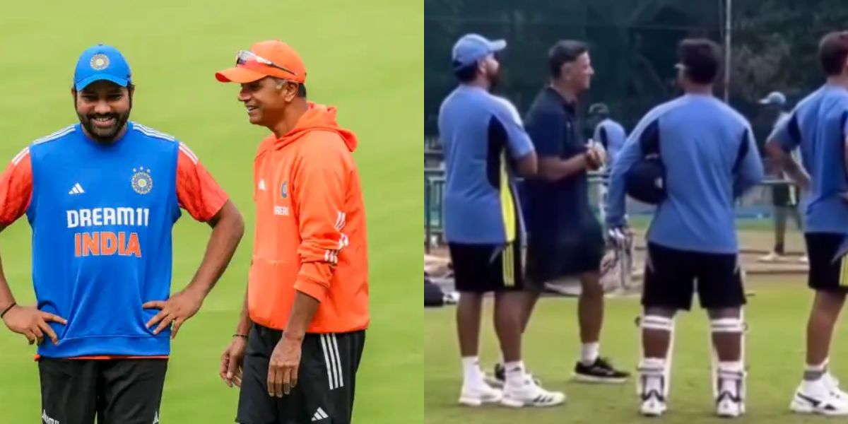 Rahul Dravi with team india