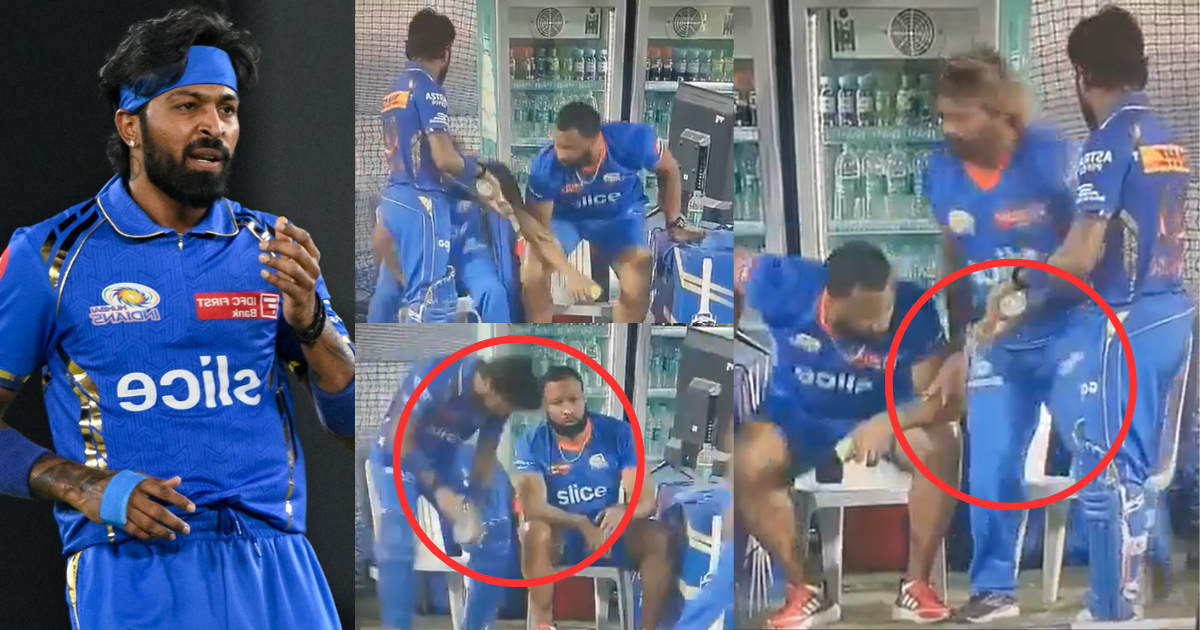 hardik pandya disrespect lasith malinga and kieron pollard in live match video viral