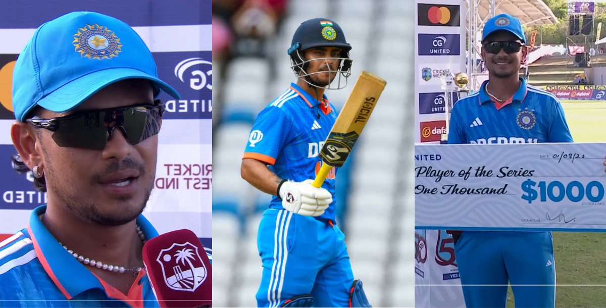 i am not happy- said ishan kishan after take player of the series award in ind vs wi odi