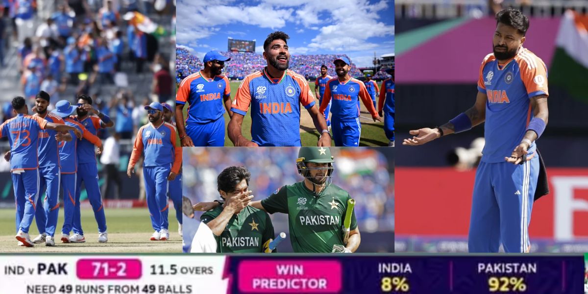 in ind vs pak match Team India won against Pakistan despite only 8 percent chance of winning Chased...