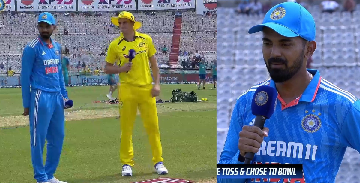 ind vs aus india won the toss and decided to bat first against india in 1st odi match