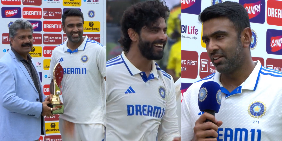ind vs ban After getting the MOM award in the Chennai Test ravichandran-ashwin gave special credit t...