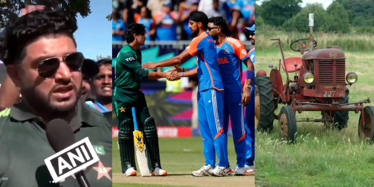 ind vs pak The fan had reached New York by sold a tractor to support Pakistan video went viral in di...
