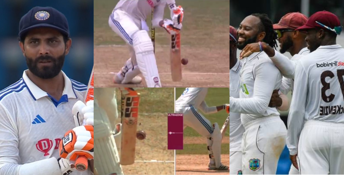 ind vs wi West Indies played old video in replays to dismiss Ravindra Jadeja