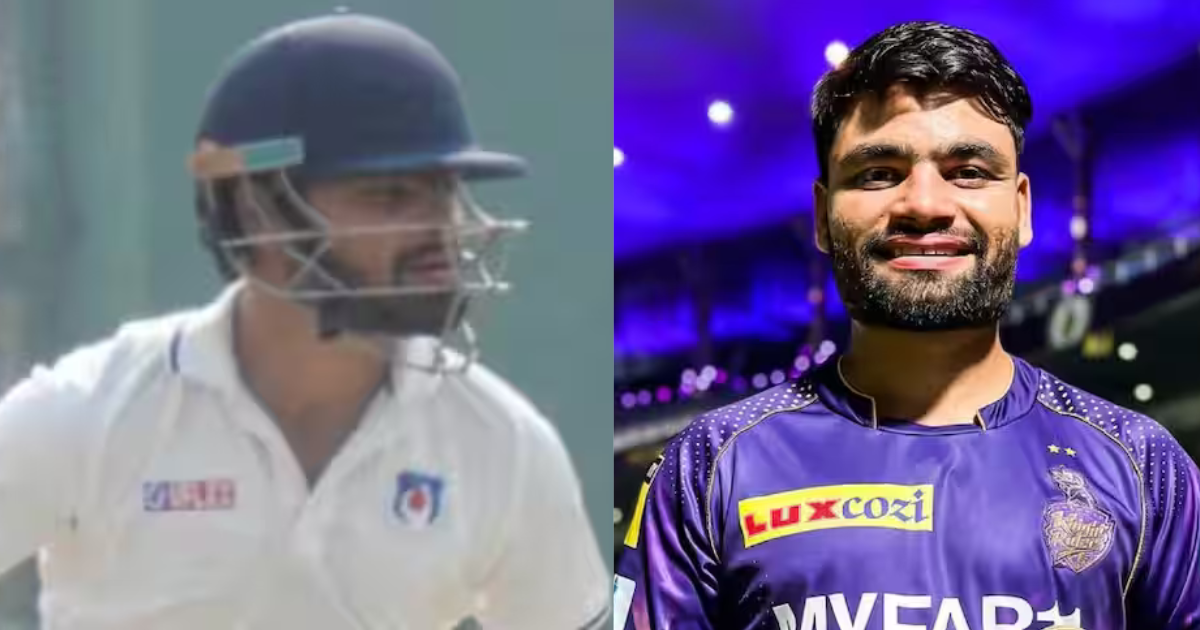 ipl star rinku singh flop in duleep trophy, riyan parag got his wicket