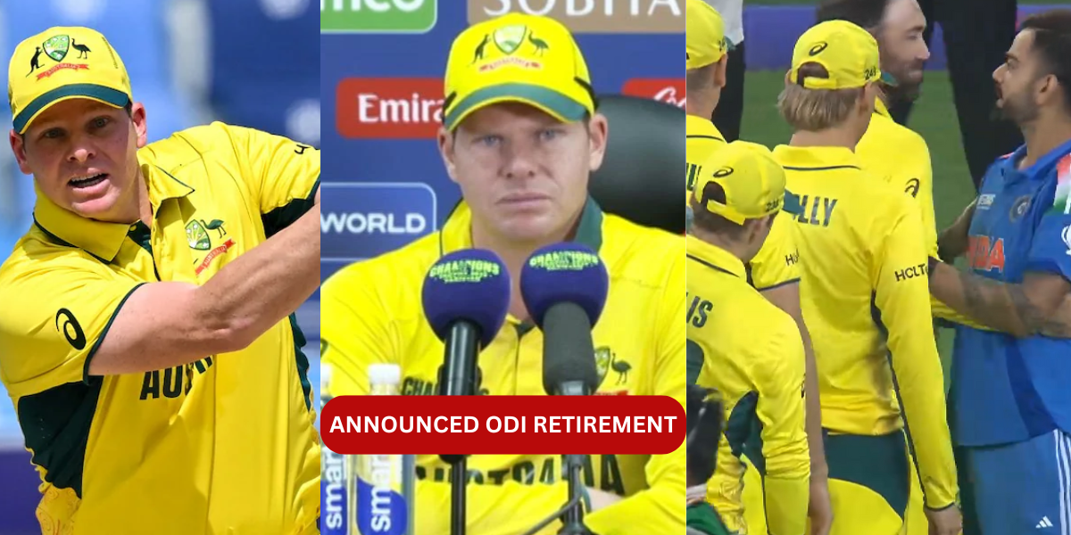 Steve Smith announced his retirement after lost the semi-finals against india now he will never be s...