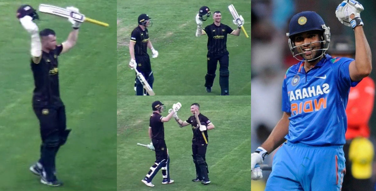 james bracey broke rohit sharma double century record by scoring 224 runs in one day video viral