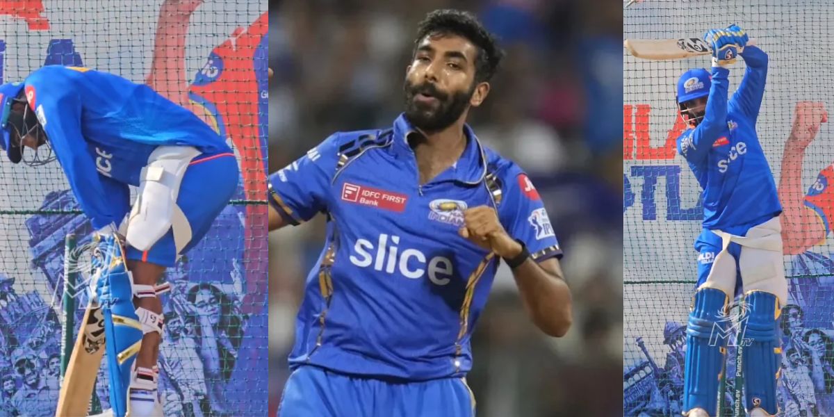 jasprit-bumrah-batting-practice-video-viral-ahead-dc-vs-mi-ipl 2024-match-43