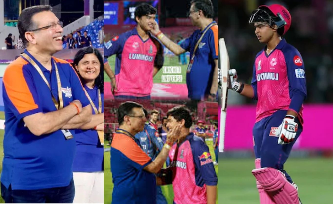 Sanjiv Goenka, Vaibhav Suryavanshi , lsg ,Lucknow Super Giants ,Rajasthan Royals