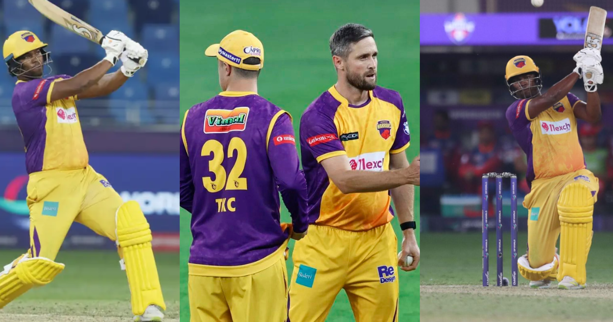 johnson charles hit 93 runs in t20 cricket for dubai capitals against sharjah warriors in ilt20 2024