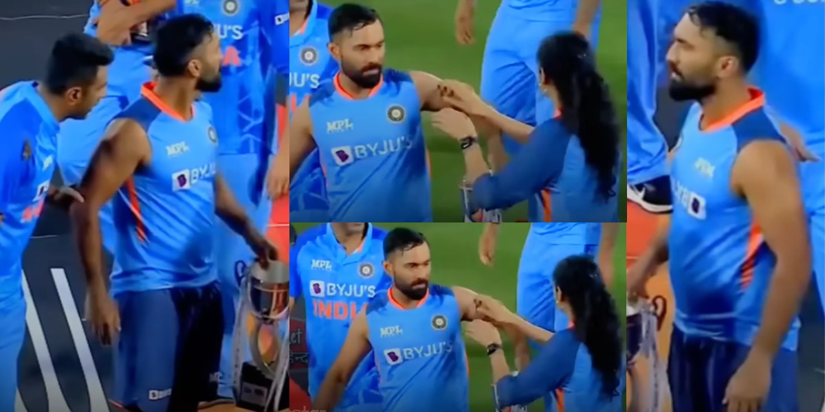 लड़की के टच करते ही गुस्से से तिलमिला उठे दिनेश कार्तिक, मैदान पर ही सुनाई खरी खोटी, आग की तरह फैल ग...