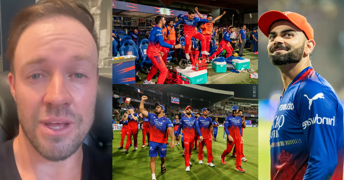kohlis friend ab de villiers gets emotional on rcbs victory against csk he congratulates team
