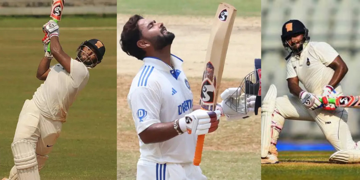 6,6,6,6,6,6,6,6 Rishabh Pant's whirlwind in Ranji Trophy scored 308 runs in few balls made the bowle...