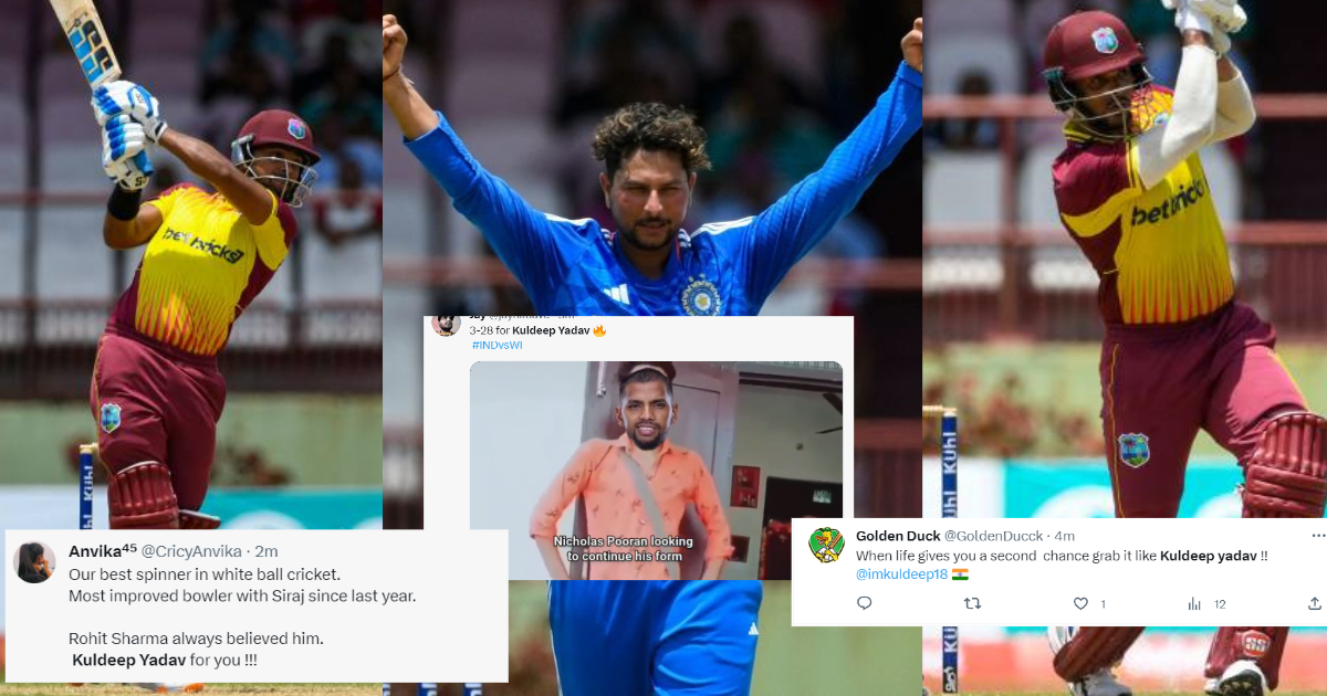 WI vs IND: "भाई अकेले वर्ल्ड कप जितवा देगा", विंडीज बल्लेबाजी की कमर तोड़ सोशल मीडिया पर छाए कुलदीप य...