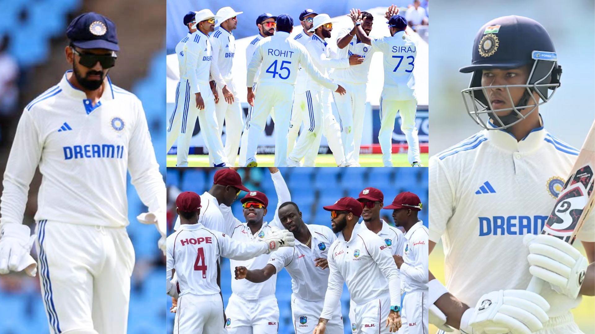 वेस्टइंडीज के खिलाफ 2 टेस्ट के लिए 16 सदस्यीय Team India का ऐलान! केएल राहुल नए कप्तान, जायसवाल को उ...