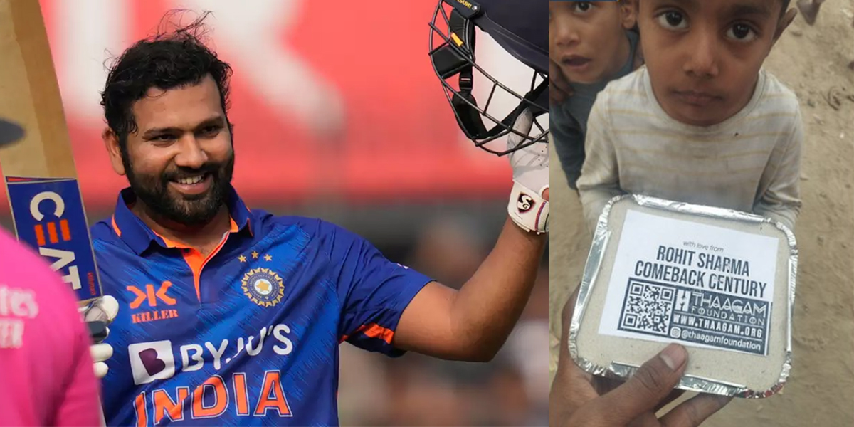रोहित शर्मा के शतक के बाद फैन ने किया दिल जीत लेने वाला काम, हिटमैन की सेंचुरी की खुशी में दे डाली द...