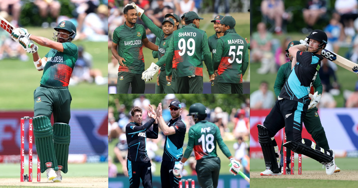 NZ vs BAN: बारिश ने बचाई न्यूज़ीलैंड की लाज, बांग्लादेश के खिलाफ बाल-बाल बची कीवियों की नाक, 17 रन से...