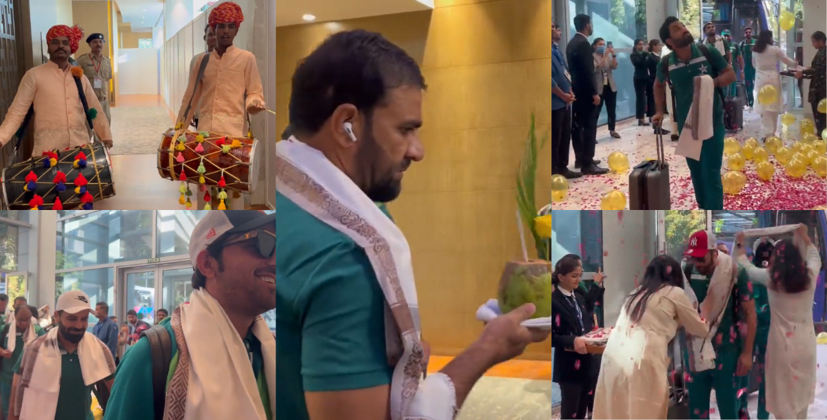 बरसाए फूल, फिर पहनाई शॉल, ढोल नगाड़ों के साथ अहमदाबाद में हुआ पाकिस्तान टीम का बारात जैसा स्वागत, वाय...