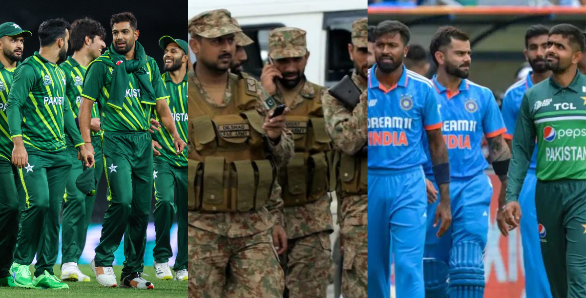 pakistani army general said jis marzi team se haar jana lekin india se na harna to babar azam on bef...