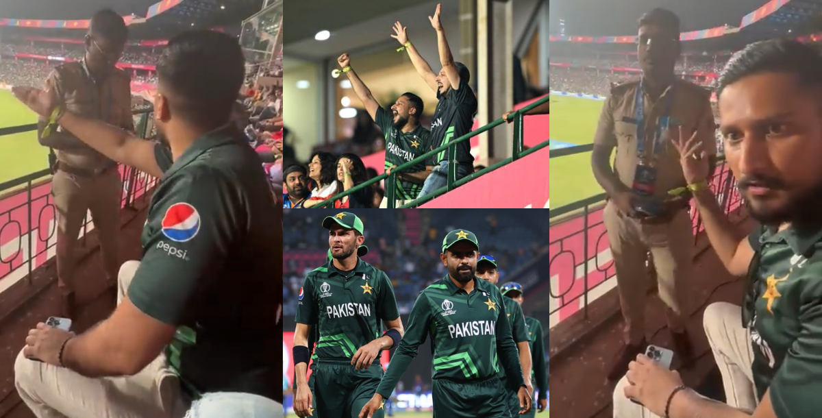 pakistani fan created ruckus during aus vs pak match video goes viral