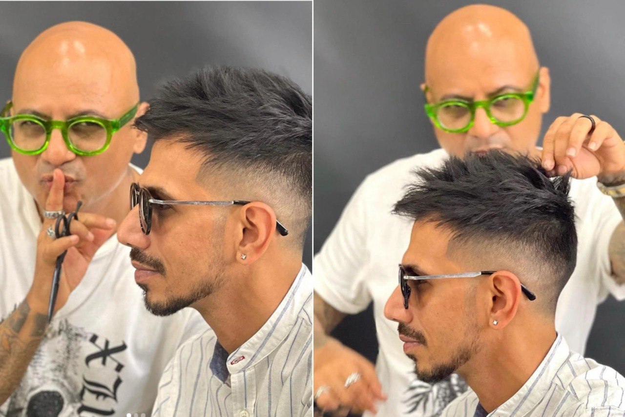 Yuzvendra Chahal shares his new hairstyle, fans come up with hilarious comments