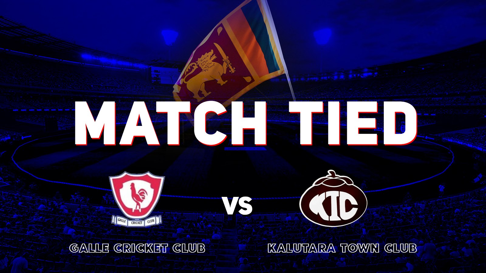 Srilanka club game scored lowest score tied game galle vs kalutara