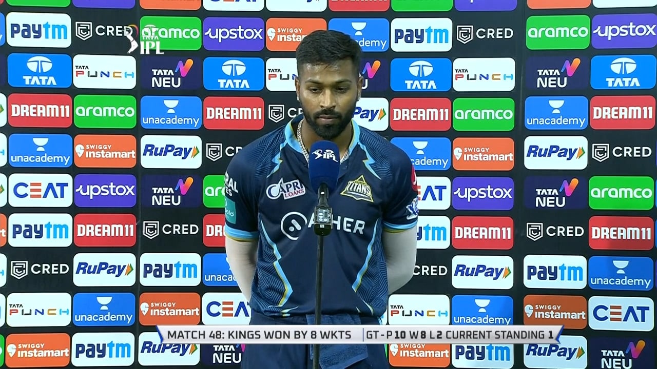 Hardik pandya post match presentation After GT vs PBKS 48 IPL