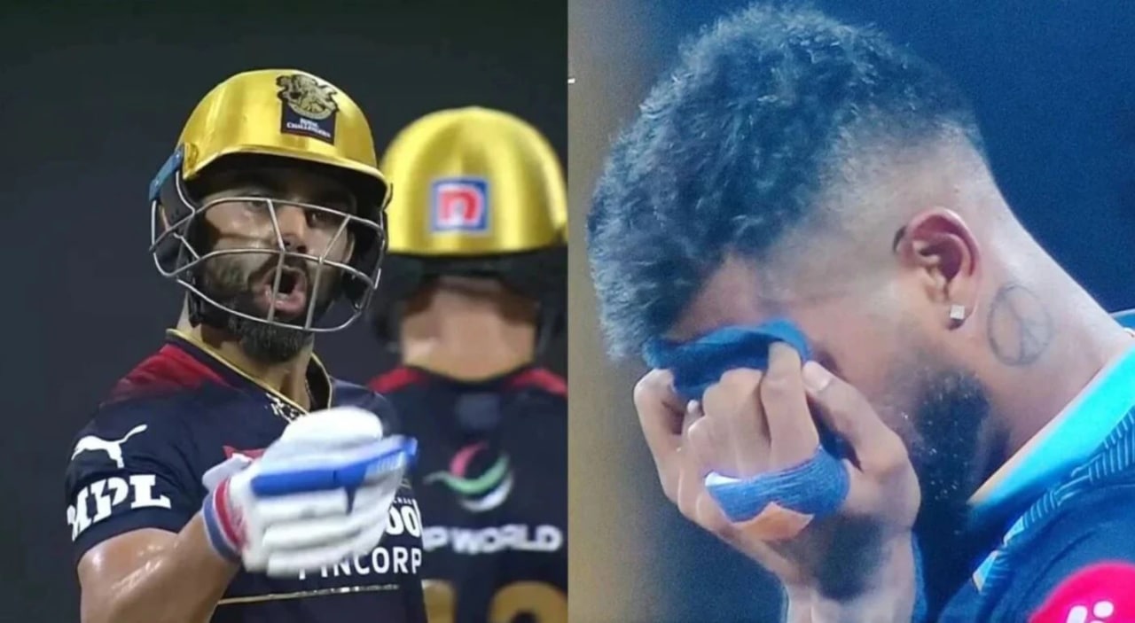 virat kohli hardik pandya video viral social media rcb vs gt match video