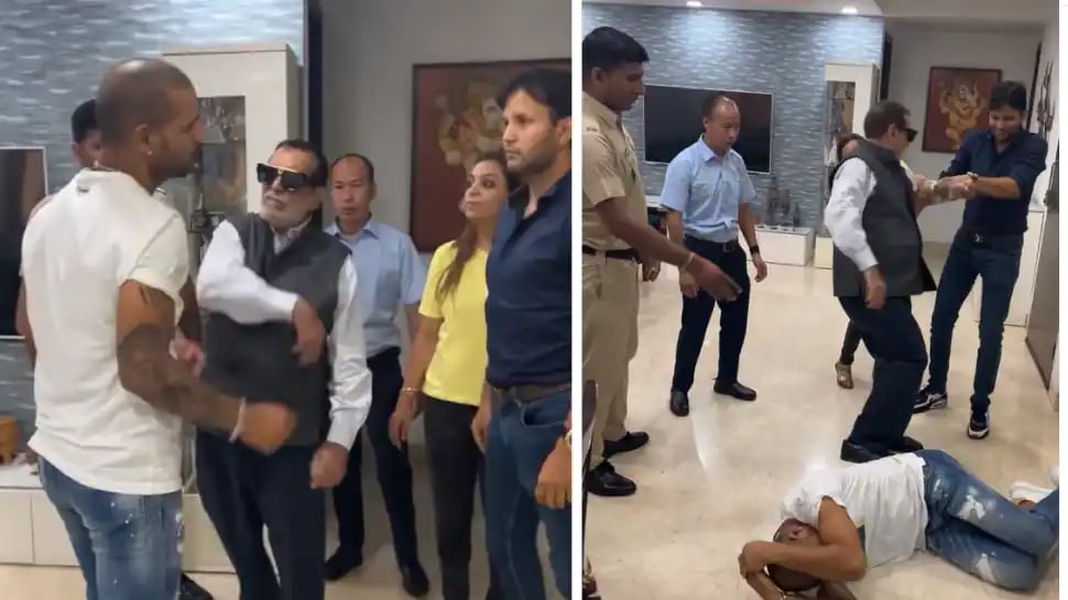 shikhar dhawan share instagram reel write caption knock out by my dad for not qualifying for knockou...